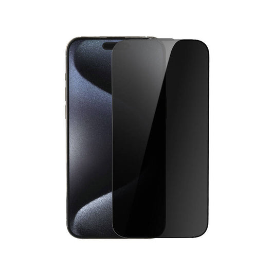 Apple iPhone 16E Wiwu Wi-SQ009 Easy Install iPrivacy 360° Anti-Peep Oleofobik Temperli Cam Ekran Koruyucu + Kolay Uygulama Aparatlı Siyah