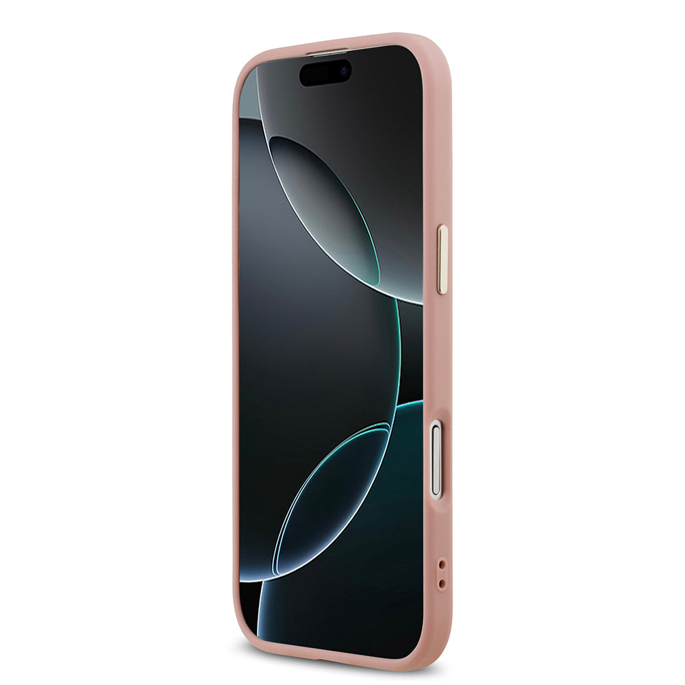 Apple iPhone 17 Air Kılıf Guess Orjinal Lisanslı 4G Büyük Metal Kamera Çerçeveli ve Logolu Glitter Kapak Gri