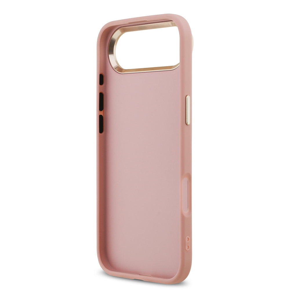 Apple iPhone 17 Air Kılıf Guess Orjinal Lisanslı 4G Büyük Metal Kamera Çerçeveli ve Logolu Glitter Kapak Gri