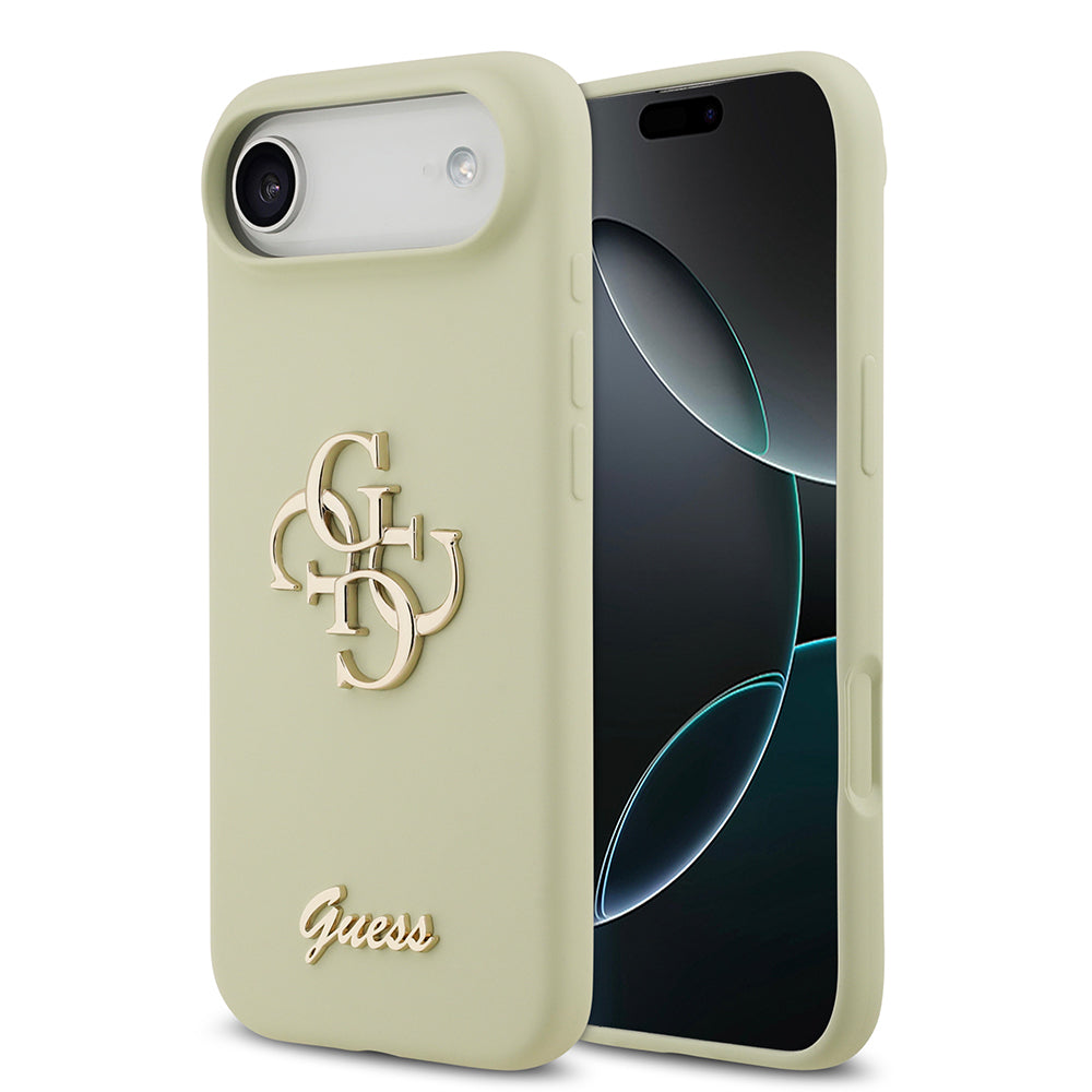Apple iPhone 17 Air Kılıf Guess Orjinal Lisanslı Grained Yazı Logolu Kapak