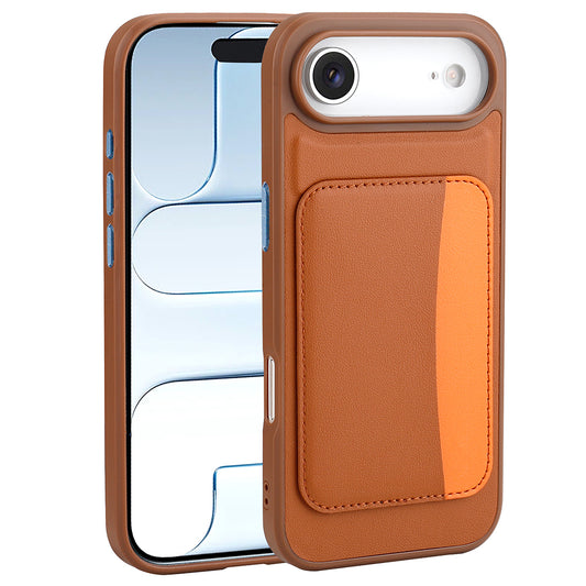 Apple iPhone 17 Air Kılıf Kartlıklı Zore X-Kart Silikon Kapak Siyah