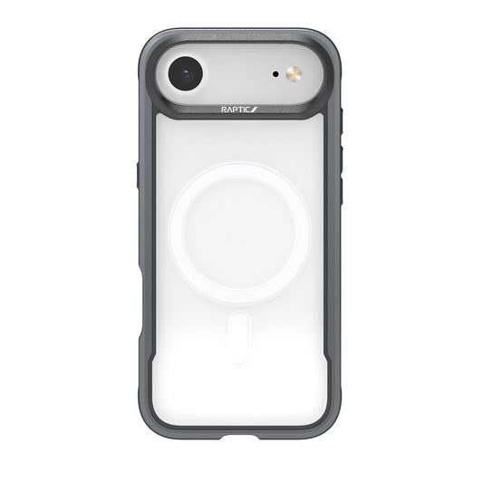 Apple iPhone 17 Air Kılıf M-safe Şarj Özellikli Airbagli Raptic Shield Serisi Şeffaf Arka Yüzey Kapak Siyah