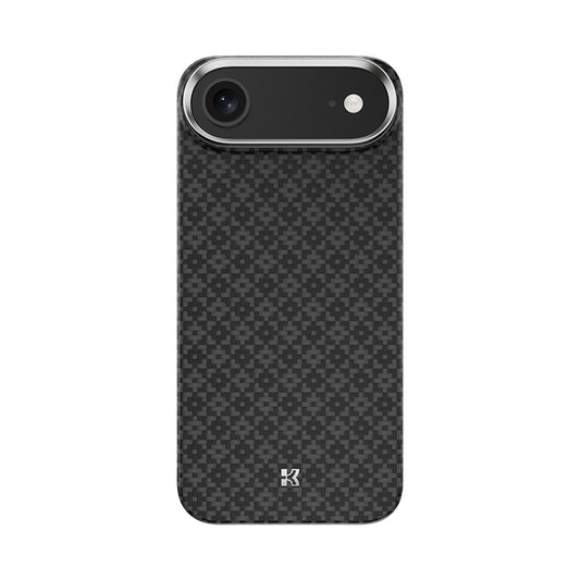 Apple iPhone 17 Air Kılıf M-Safe Şarj Özellikli Benks ArmorAir ArmorGrid Serisi Kevlar Kapak Siyah
