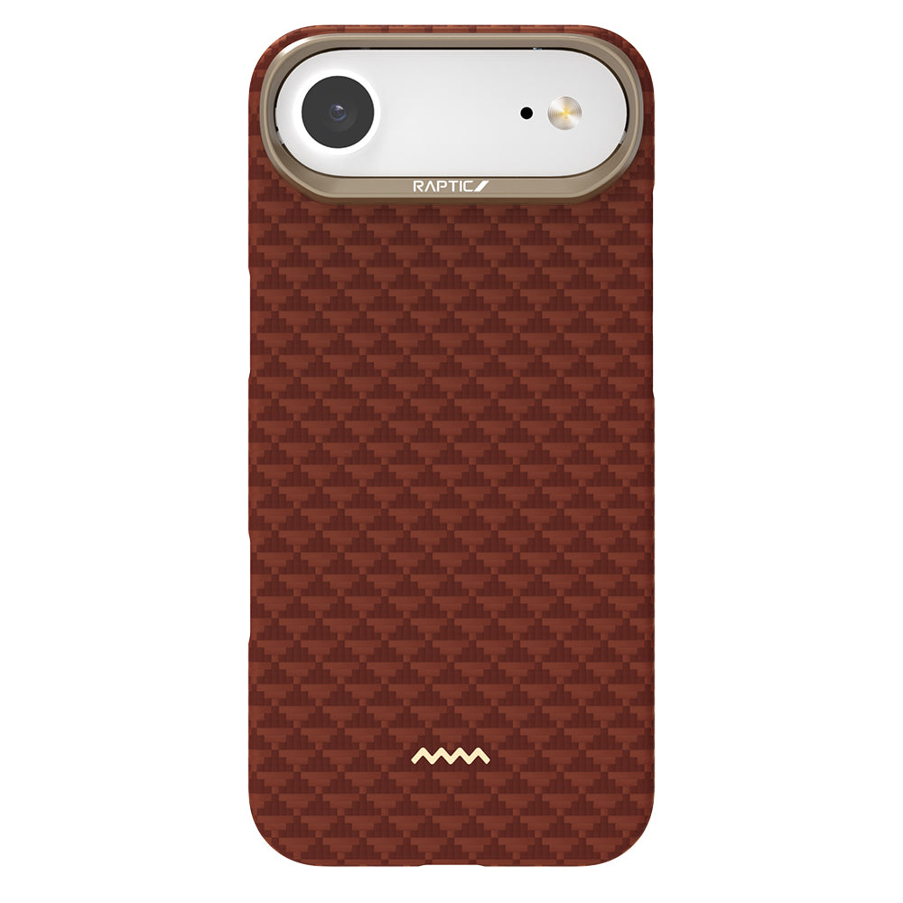 Apple iPhone 17 Air Kılıf M-safe Şarj Özellikli Raptic Aramid Skin Origin Serisi Kapak Lacivert