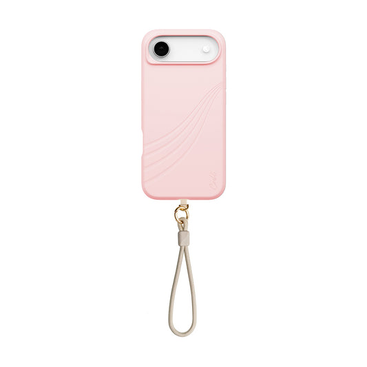 Apple iPhone 17 Air Kılıf M-safe Şarj Özellikli Soft Arka Yüzey Askı İpli Coehl Serina Kapak Pembe