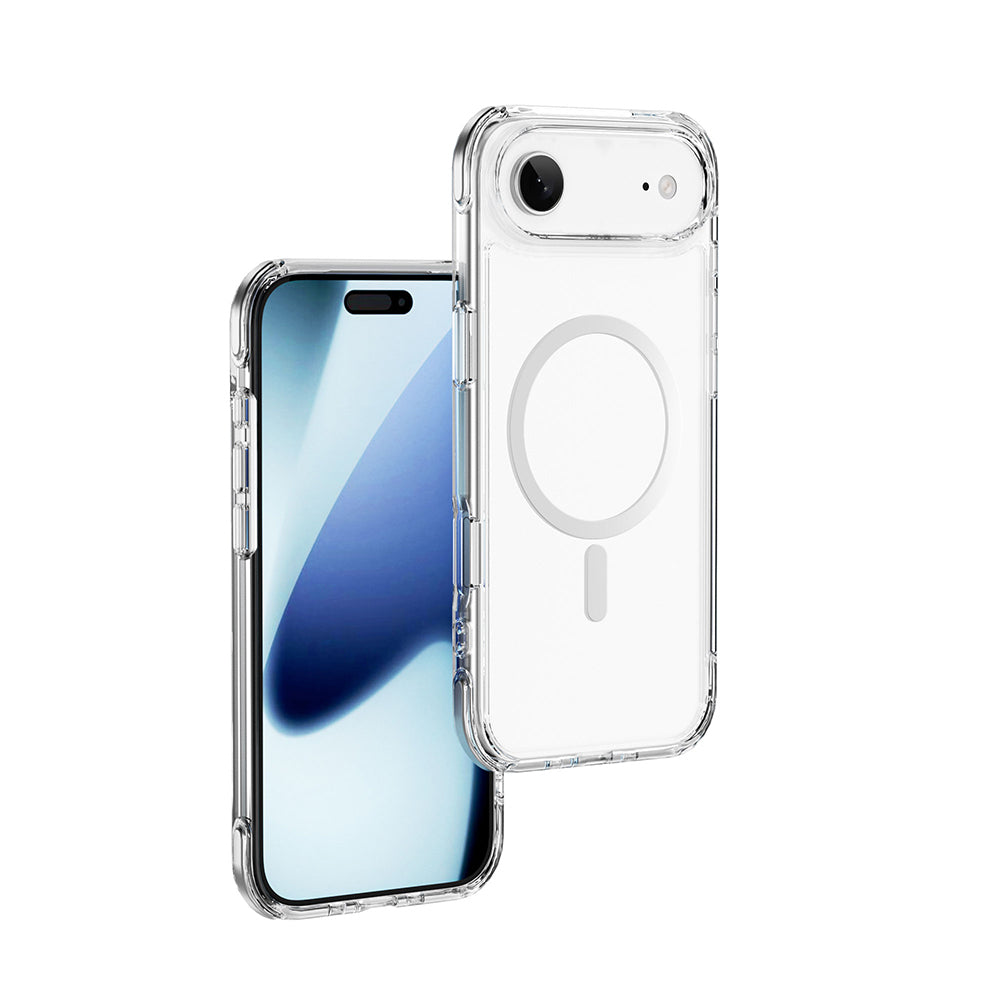 Apple iPhone 17 Air Kılıf M-safe Şarj Özellikli Wiwu MCC-702 Titanyum Pro Serisi Sert PC Kapak Siyah