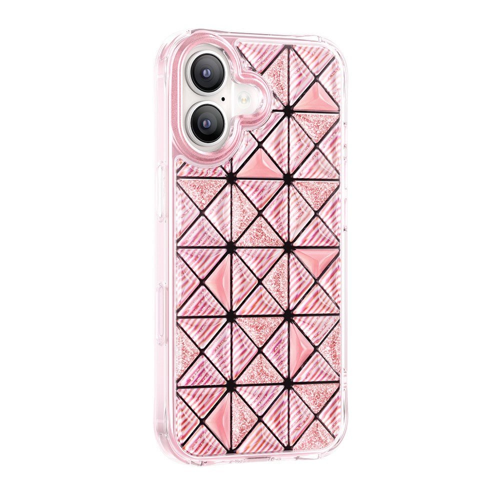 Apple iPhone 17 Kılıf 3D Buz Blok Desenli Zore Paris Kairo TPU Kapak
