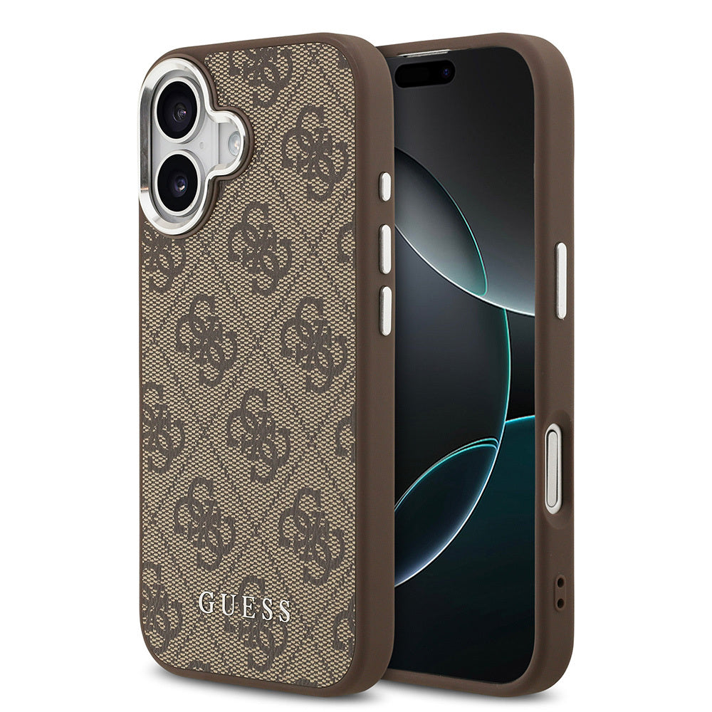 Apple iPhone 17 Kılıf Guess Orjinal Lisanslı M-safe Şarj Özellikli 4G Klasik Yazı Logolu Kapak