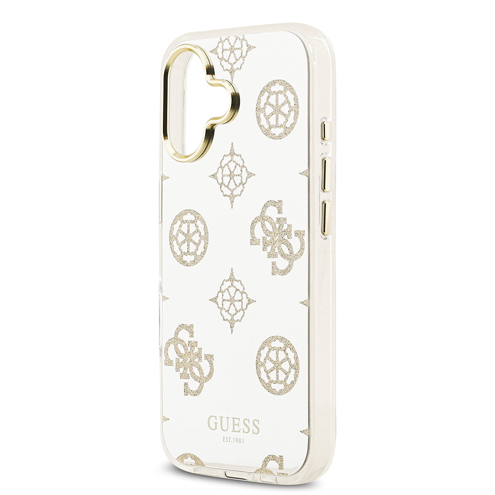 Apple iPhone 17 Kılıf Guess Orjinal Lisanslı Metal Kamera Çerçeveli Simli Aynalı Kapak Gümüş