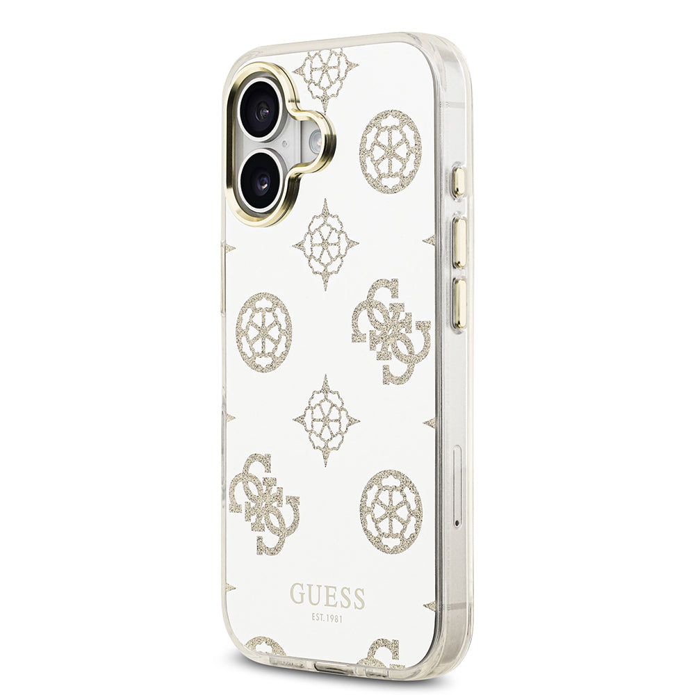 Apple iPhone 17 Kılıf Guess Orjinal Lisanslı Metal Kamera Çerçeveli Simli Aynalı Kapak Gümüş