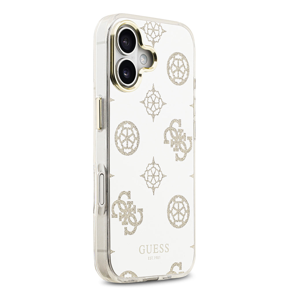 Apple iPhone 17 Kılıf Guess Orjinal Lisanslı Metal Kamera Çerçeveli Simli Aynalı Kapak Gümüş