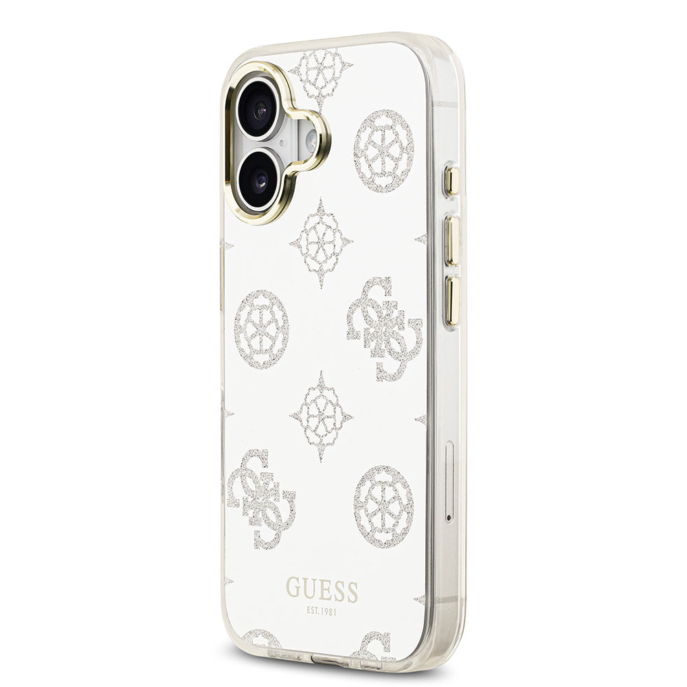 Apple iPhone 17 Kılıf Guess Orjinal Lisanslı Metal Kamera Çerçeveli Simli Aynalı Kapak Gold