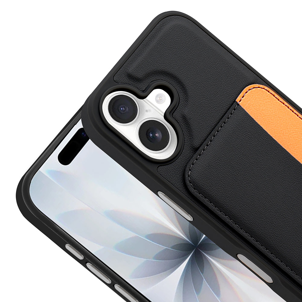 Apple iPhone 17 Kılıf Kartlıklı Zore X-Kart Silikon Kapak Lacivert