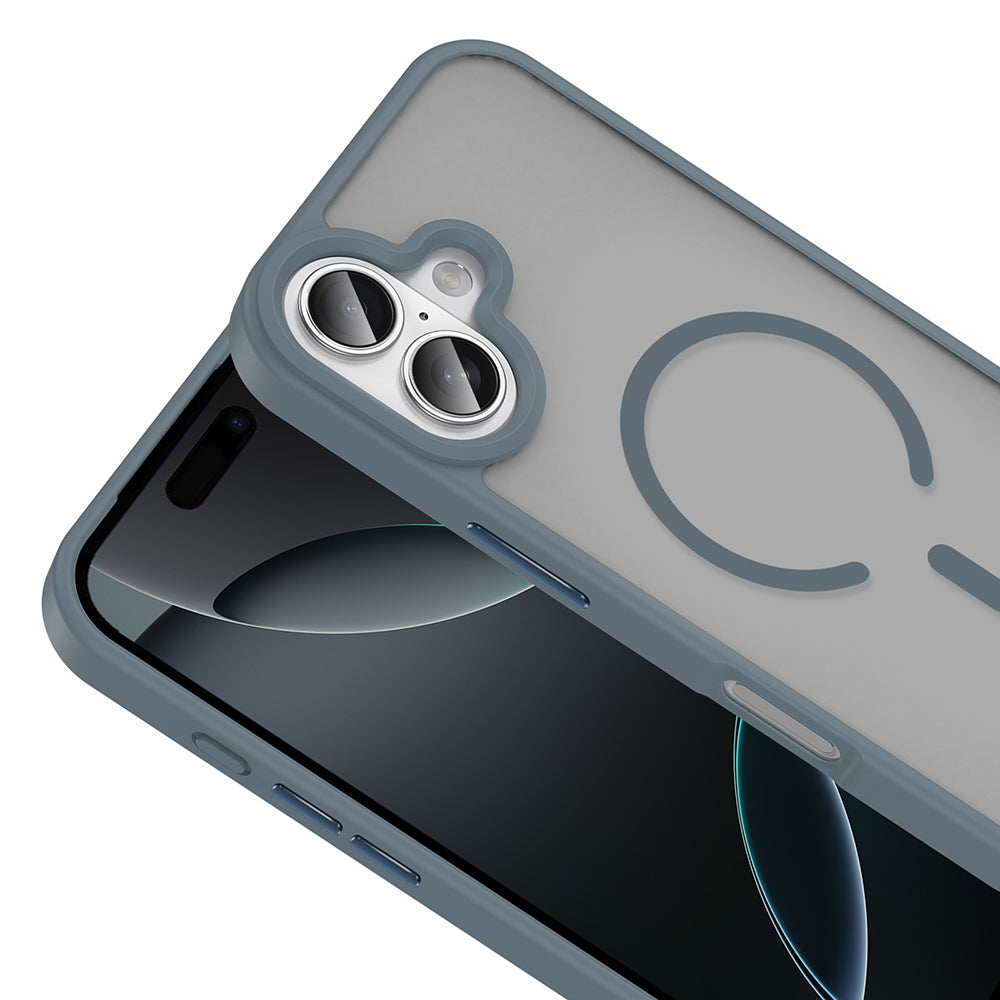 Apple iPhone 17 Kılıf M-safe Şarj Özellikli Mat Arka Yüzey Zore Sio Kapak Siyah