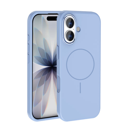 Apple iPhone 17 Kılıf M-Safe Şarj Özellikli Metal Kamera Çerçeveli Zore Edi Silikon Kapak Turuncu