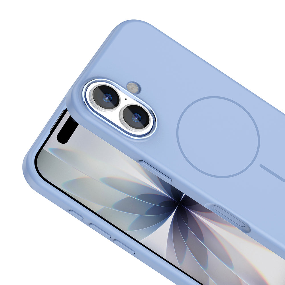 Apple iPhone 17 Kılıf M-Safe Şarj Özellikli Metal Kamera Çerçeveli Zore Edi Silikon Kapak Siyah