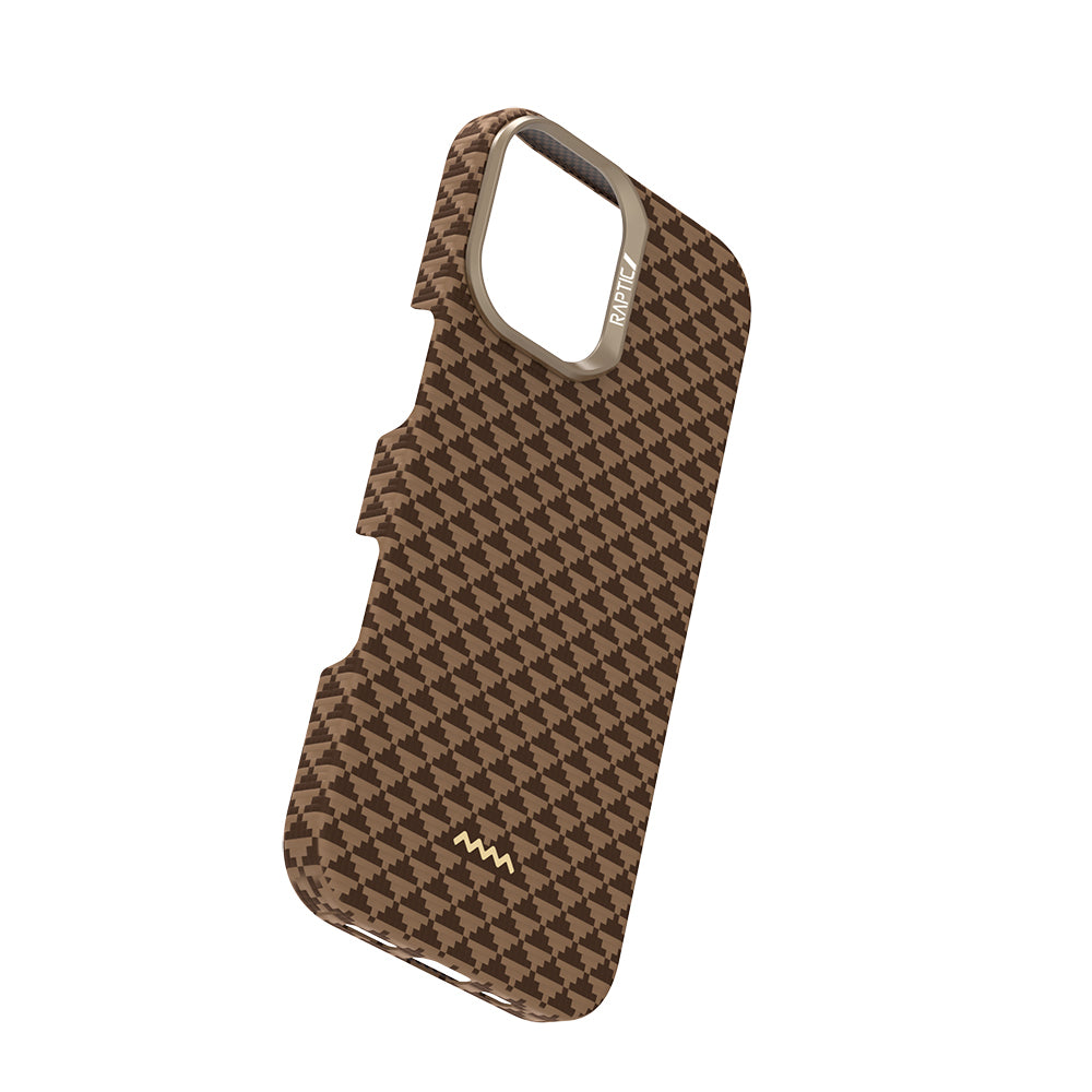 Apple iPhone 17 Kılıf M-safe Şarj Özellikli Raptic Aramid Skin Origin Serisi Kapak Lacivert