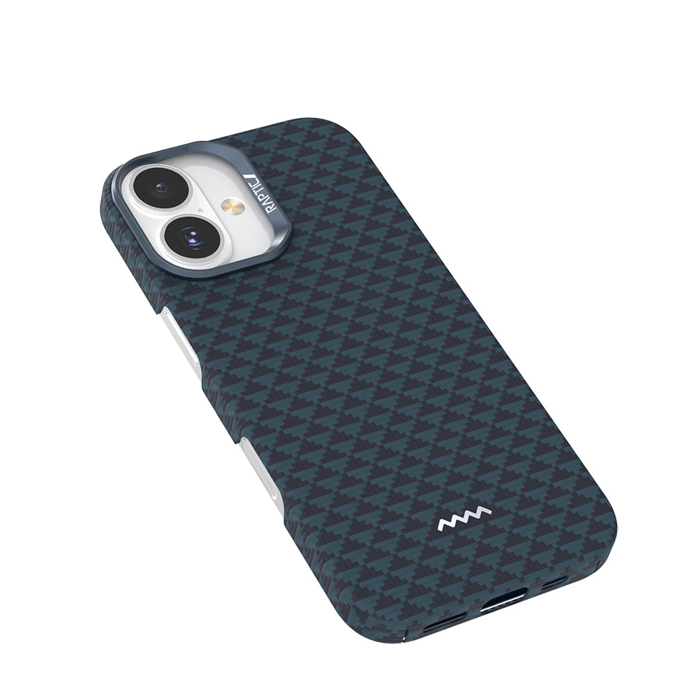 Apple iPhone 17 Kılıf M-safe Şarj Özellikli Raptic Aramid Skin Origin Serisi Kapak Kırmızı