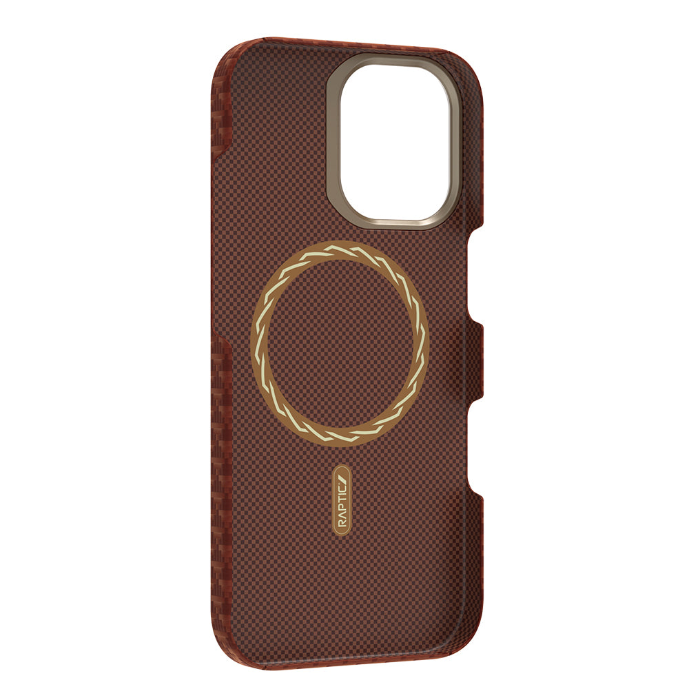 Apple iPhone 17 Kılıf M-safe Şarj Özellikli Raptic Aramid Skin Origin Serisi Kapak Lacivert