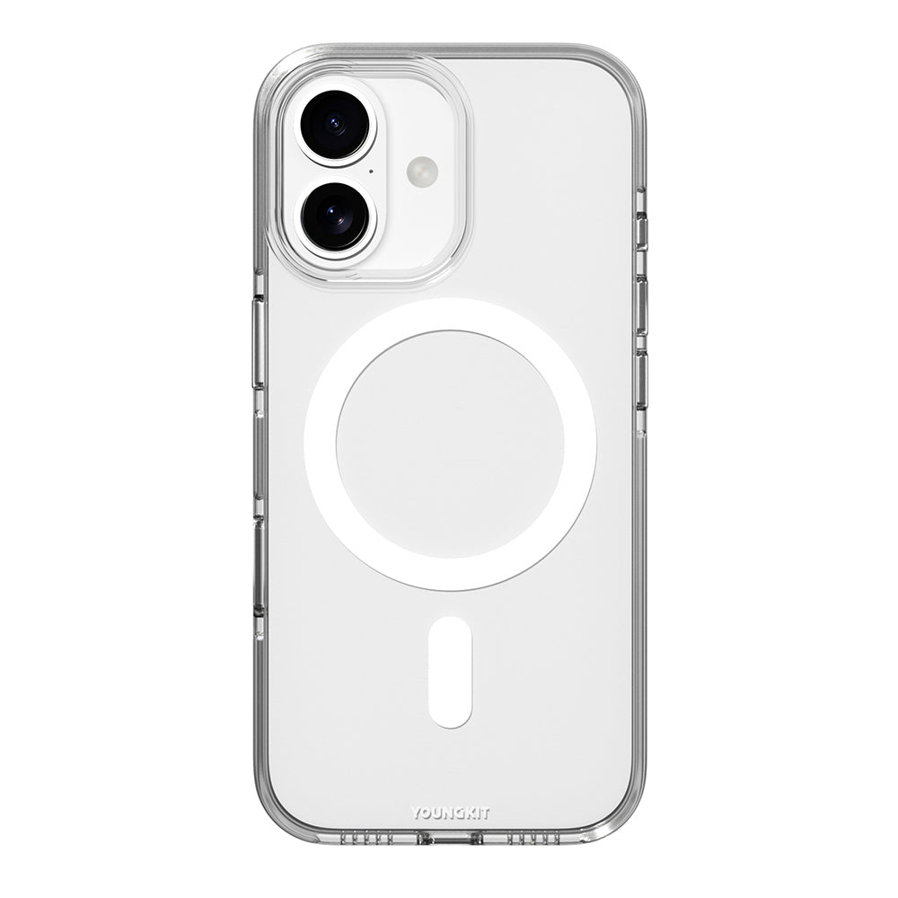 Apple iPhone 17 Kılıf M-safe Şarj Özellikli Şeffaf Youngkit Crystal Shield Serisi Kapak