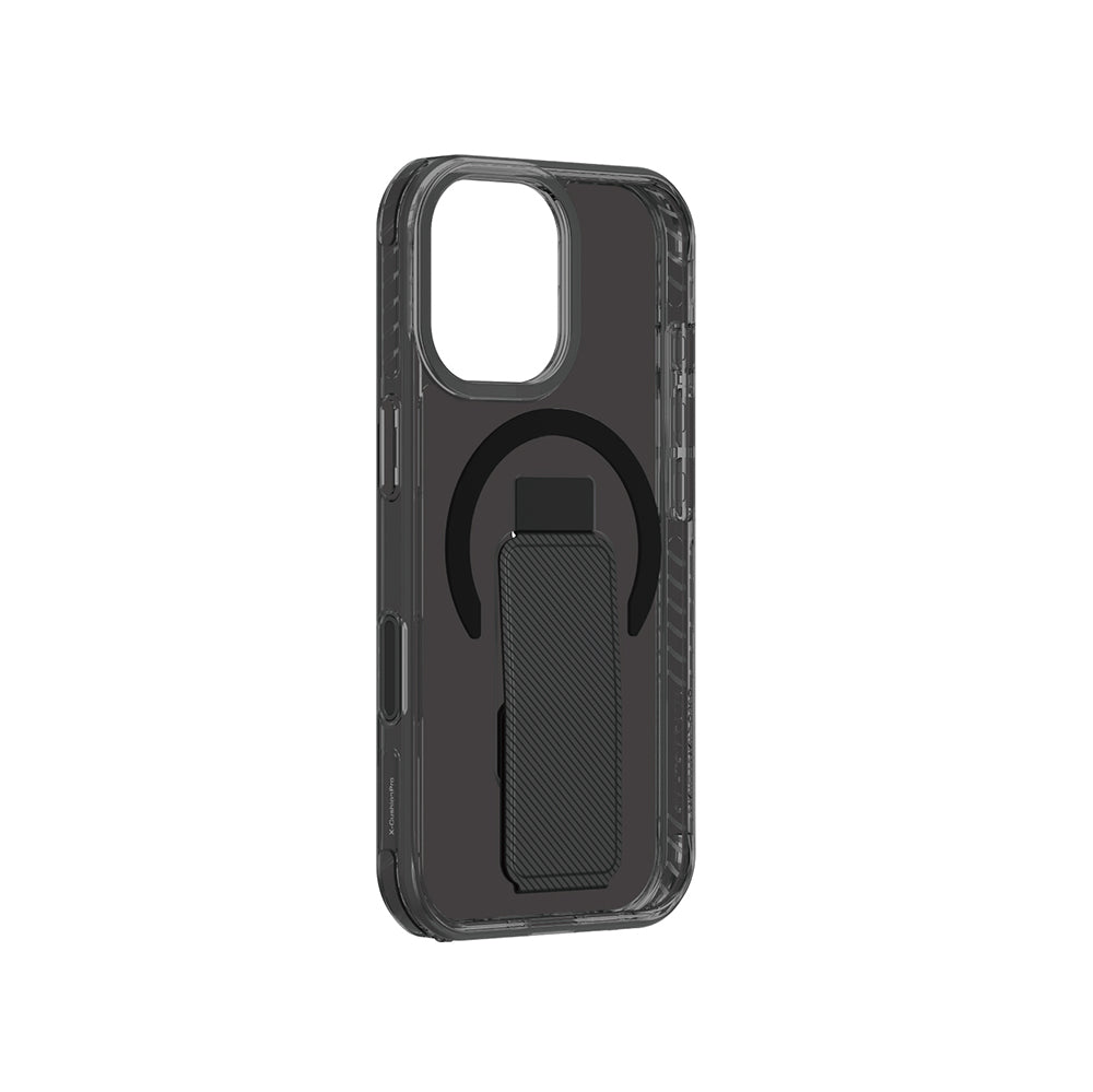 Apple iPhone 17 Kılıf M-safe Şarj Özellikli Standlı Amazingthing Titan Pro Plus Kapak Siyah