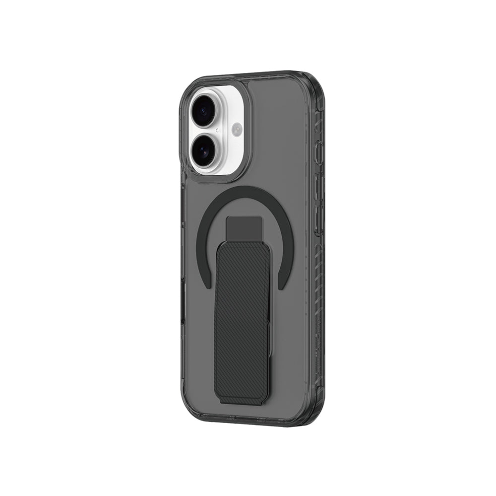 Apple iPhone 17 Kılıf M-safe Şarj Özellikli Standlı Amazingthing Titan Pro Plus Kapak Siyah