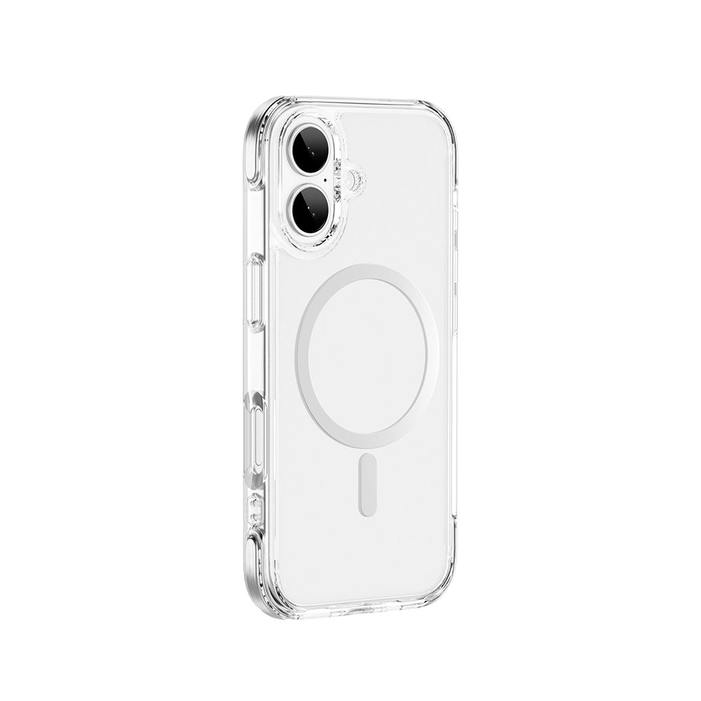 Apple iPhone 17 Kılıf M-safe Şarj Özellikli Wiwu MCC-702 Titanyum Pro Serisi Sert PC Kapak Siyah