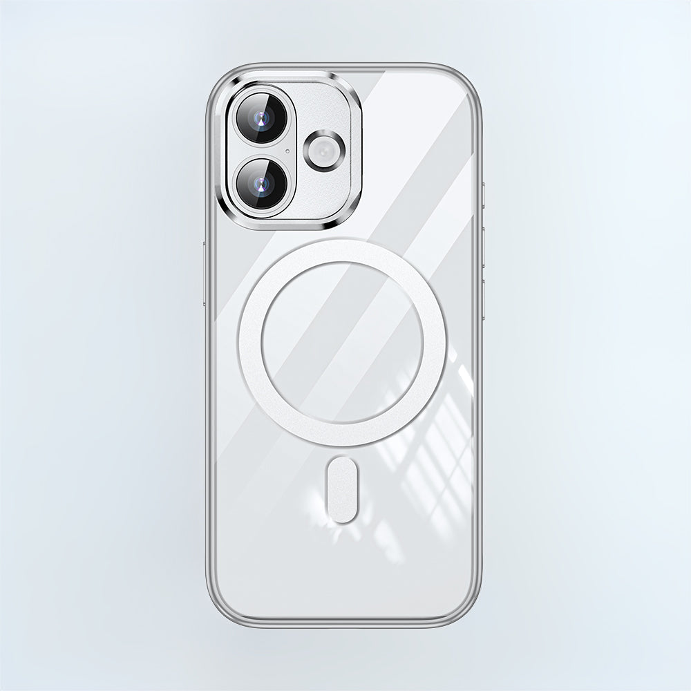 Apple iPhone 17 Kılıf M-safe Şarj Özellikli Wlons Standlı Efsane Kapak Turuncu