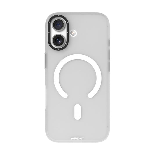 Apple iPhone 17 Kılıf M-safe Şarj Özellikli Youngkit Hidden Sand Serisi Kapak Siyah