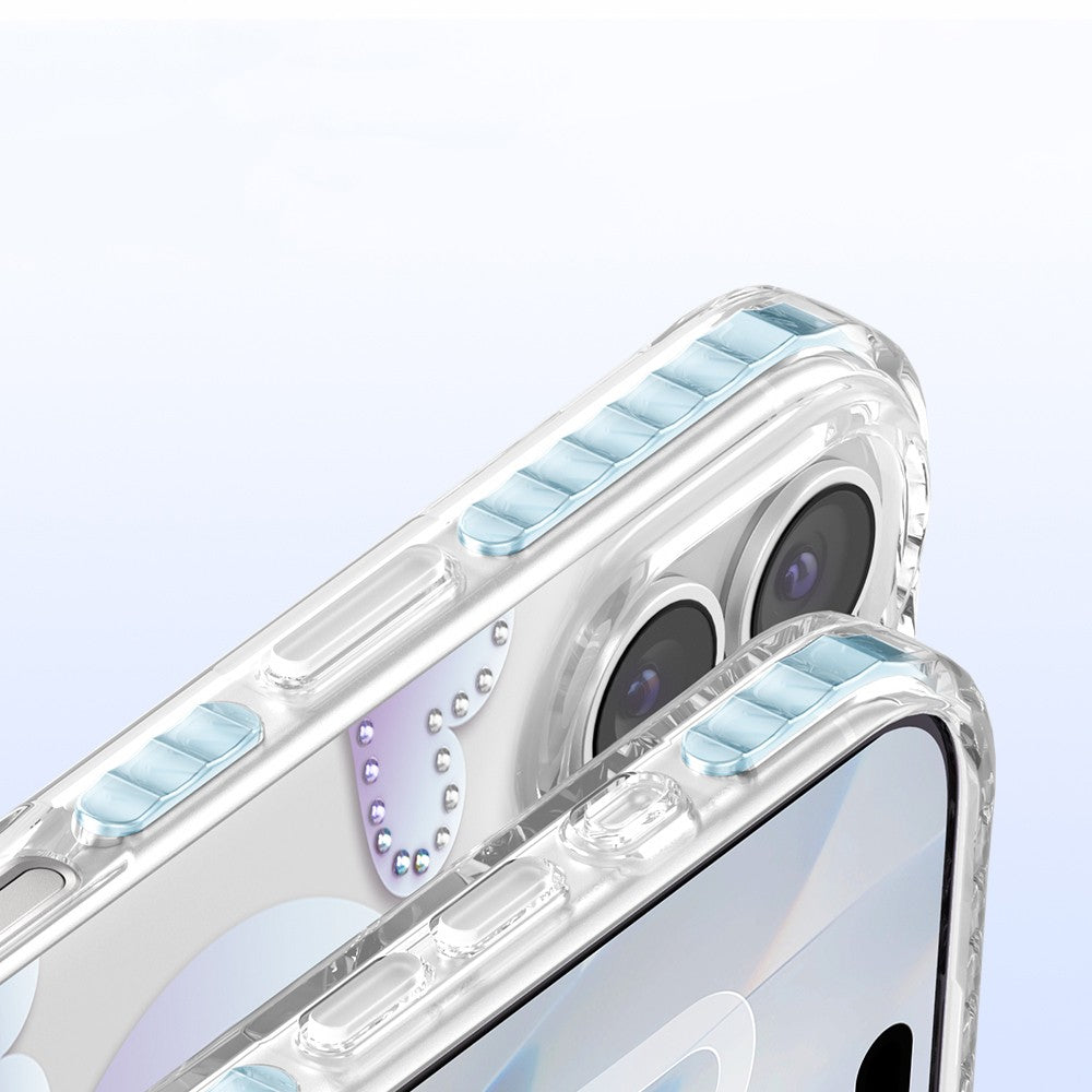 Apple iPhone 17 Kılıf M-Safe Şarj Özellikli Zore Paris Elvo Sert PC Kapak