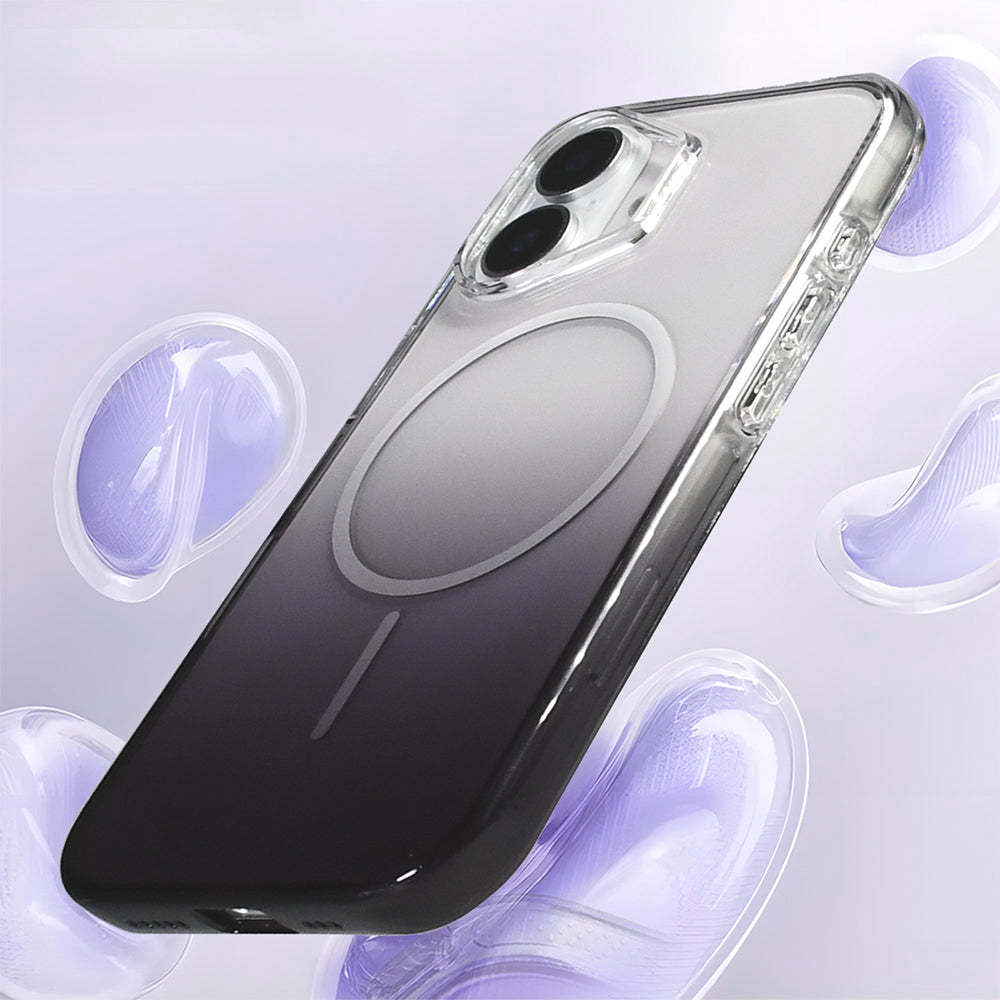 Apple iPhone 17 Kılıf M-Safe Şarj Özellikli Zore Septik Silikon Kapak Mor