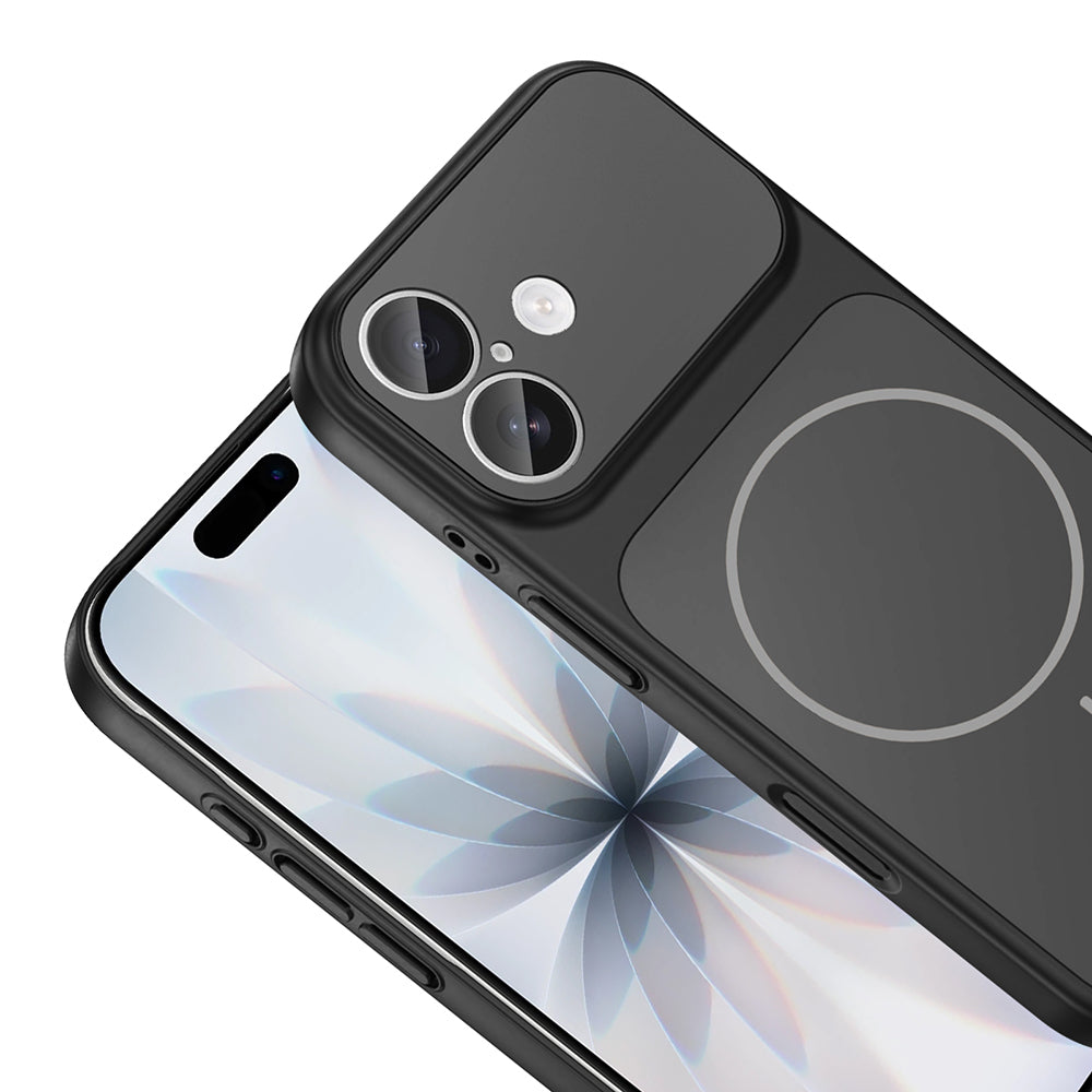 Apple iPhone 17 Kılıf Zore M-Safe Şarj Özellikli Kamera Korumalı Formen Kapak Gri