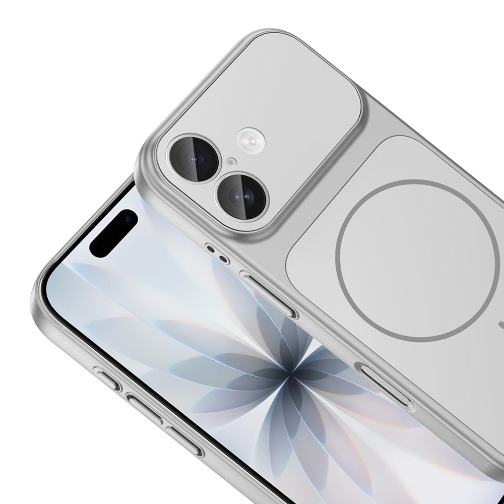 Apple iPhone 17 Kılıf Zore M-Safe Şarj Özellikli Kamera Korumalı Formen Kapak Mavi