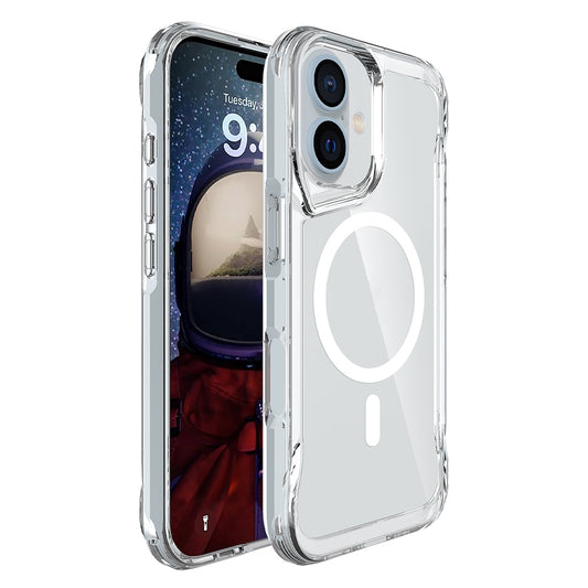 Apple iPhone 17 Kılıf Zore M-safe Şarj Özellikli T-Max M-safe Kapak Şeffaf