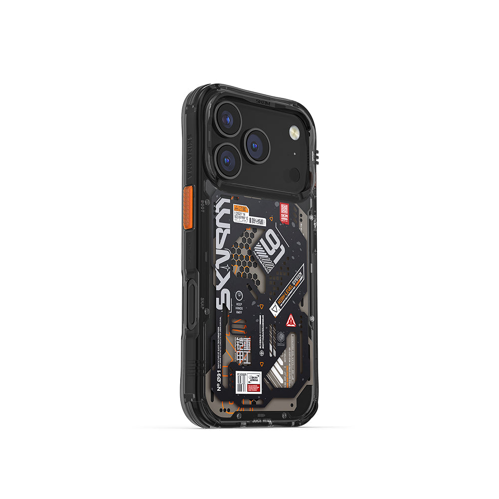 Apple iPhone 17 Pro Kılıf Desenli Airbag Tasarımlı Skinarma Spectra Kapak Beyaz