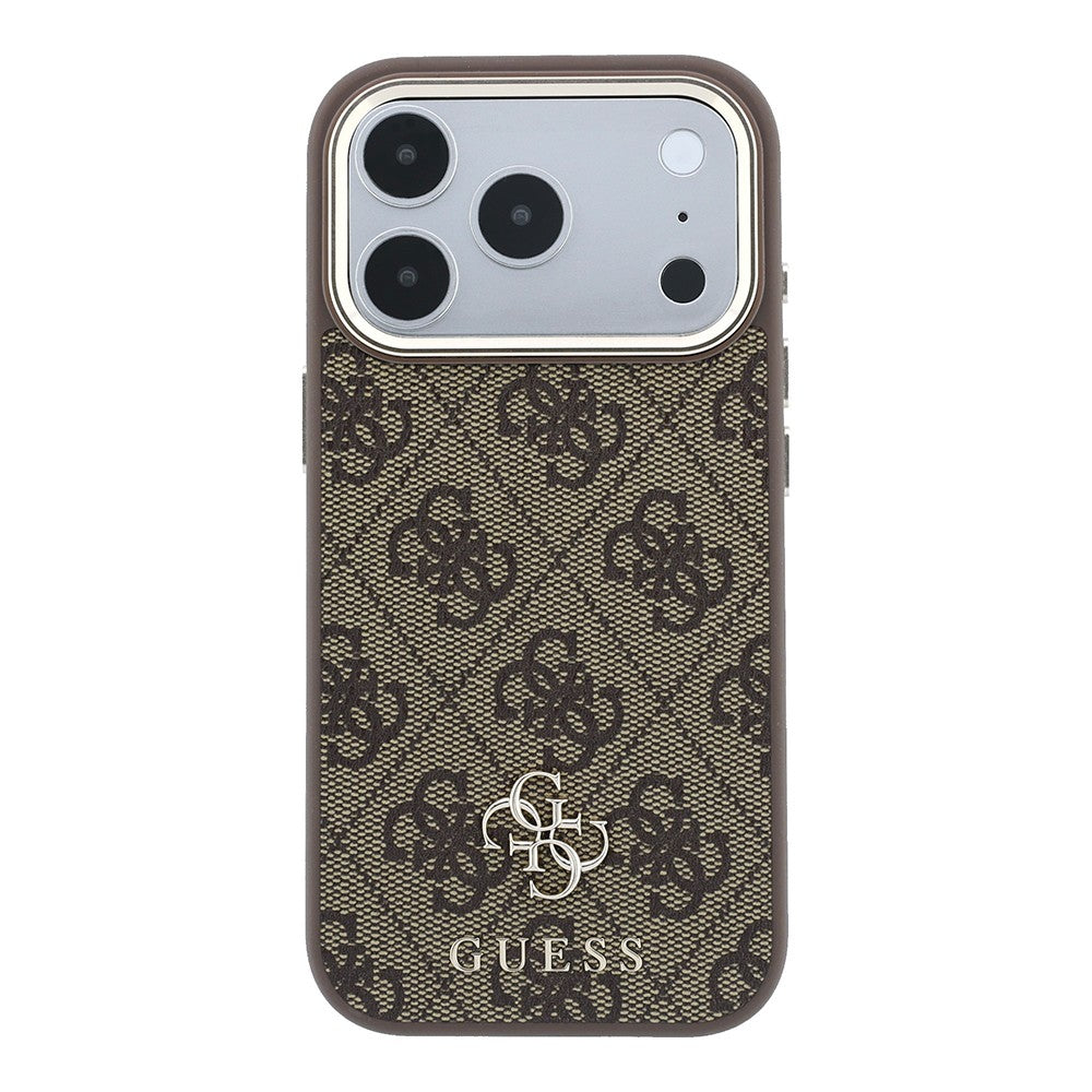 Apple iPhone 17 Pro Kılıf Guess Orjinal Lisanslı M-safe Şarj Özellikli Small 4G Classic Logolu Kapak