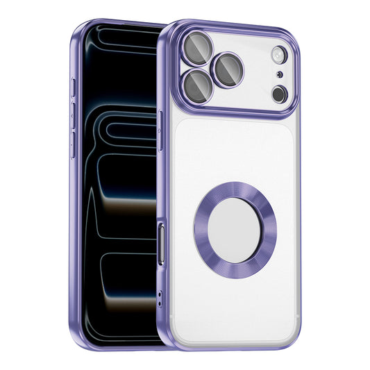 Apple iPhone 17 Pro Kılıf Kamera Korumalı Logo Gösteren Zore Omega Kapak