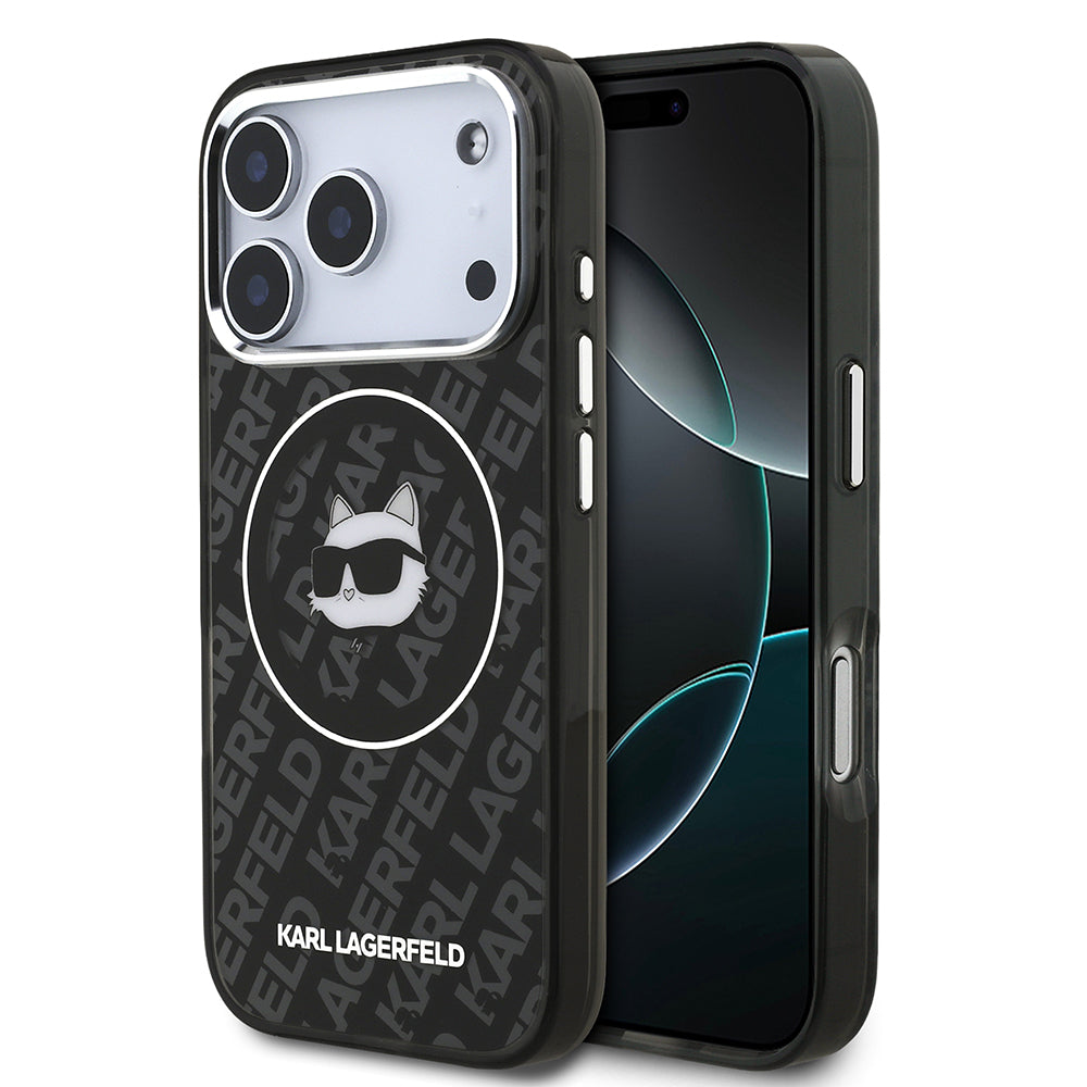 Apple iPhone 17 Pro Kılıf Karl Lagerfeld Orjinal Lisanslı IML Baskılı Choupette Heads Kapak
