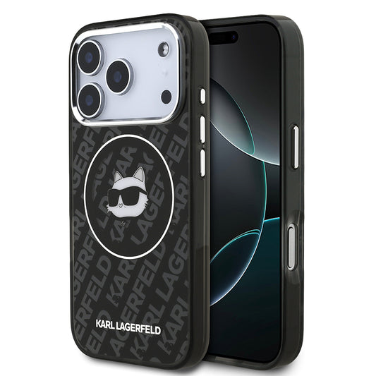 Apple iPhone 17 Pro Kılıf Karl Lagerfeld Orjinal Lisanslı IML Baskılı Choupette Heads Kapak