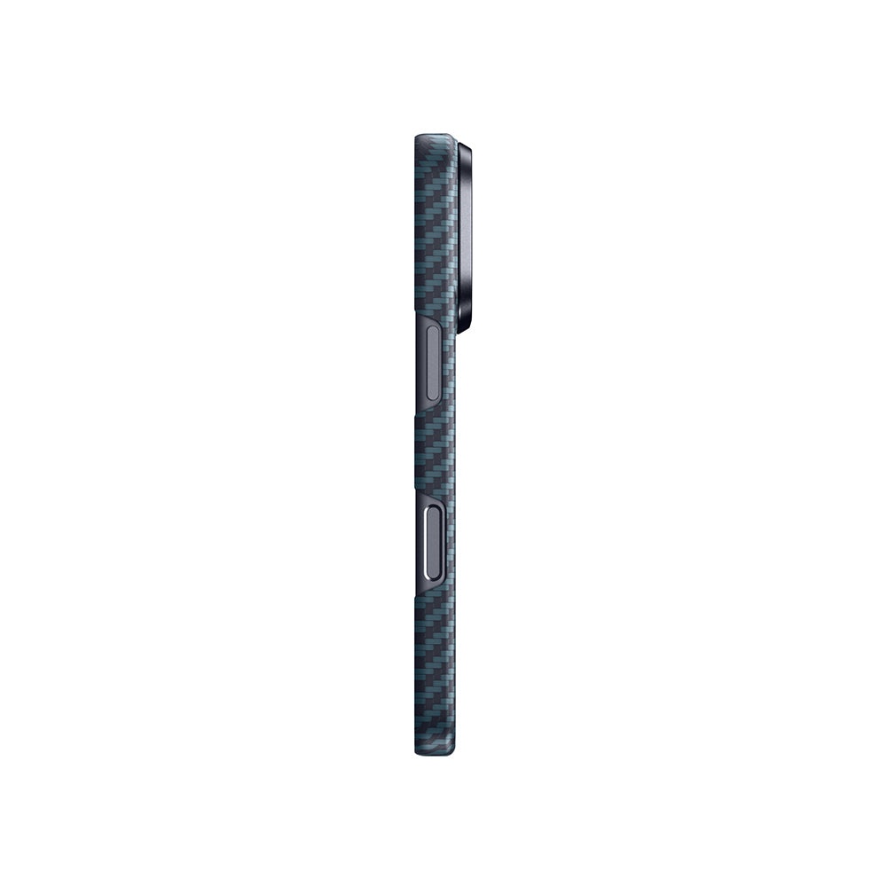 Apple iPhone 17 Pro Kılıf M-safe Şarj Özellikli 1500D Aramid Fiber Amazingthing Titan Max Serisi Kapak Siyah-Gri