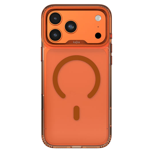 Apple iPhone 17 Pro Kılıf M-safe Şarj Özellikli Airbag Tasarımlı O-Ring Şeffaf Kajsa Trans Shield Serisi Kapak