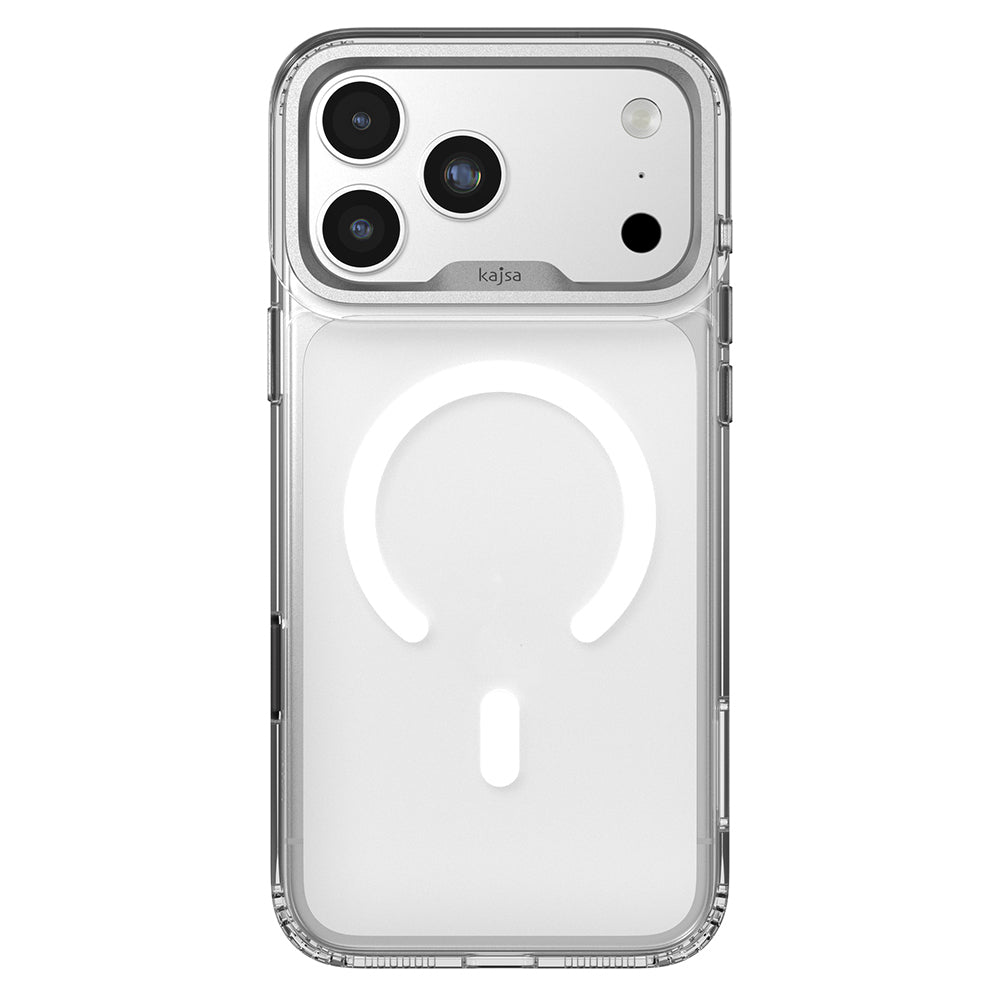 Apple iPhone 17 Pro Kılıf M-safe Şarj Özellikli Airbag Tasarımlı O-Ring Şeffaf Kajsa Trans Shield Serisi Kapak