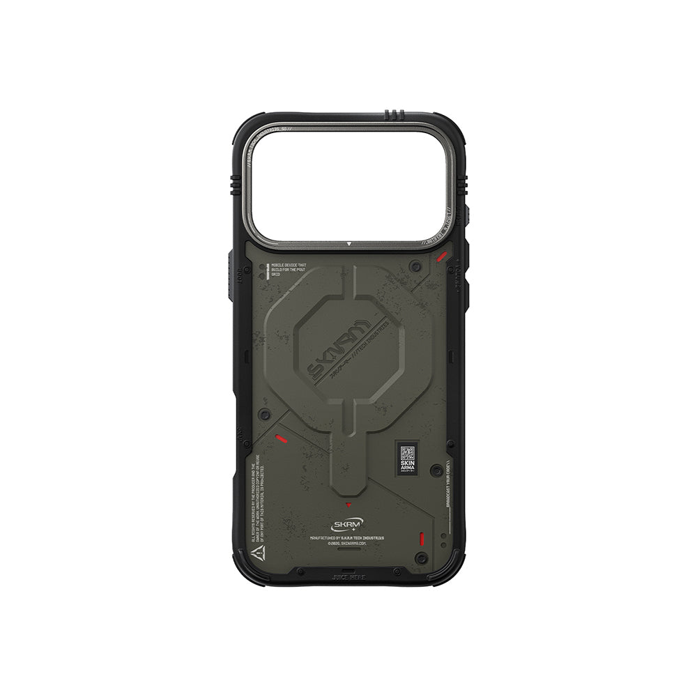 Apple iPhone 17 Pro Kılıf M-Safe Şarj Özellikli Airbag Tasarımlı Skinarma Vigor Kapak Kahverengi