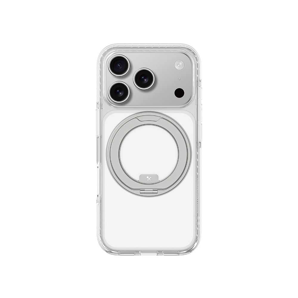 Apple iPhone 17 Pro Kılıf M-Safe Şarj Özellikli Airbag Tasarımlı Standlı AmazingThing Titan Pro MagSpin Kapak