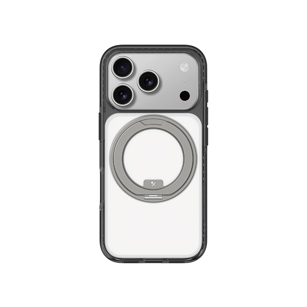 Apple iPhone 17 Pro Kılıf M-Safe Şarj Özellikli Airbag Tasarımlı Standlı AmazingThing Titan Pro MagSpin Kapak