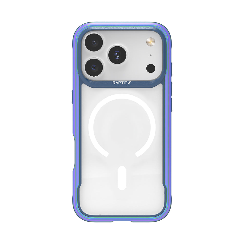 Apple iPhone 17 Pro Kılıf M-safe Şarj Özellikli Airbagli Raptic Shield Serisi Şeffaf Arka Yüzey Kapak Siyah