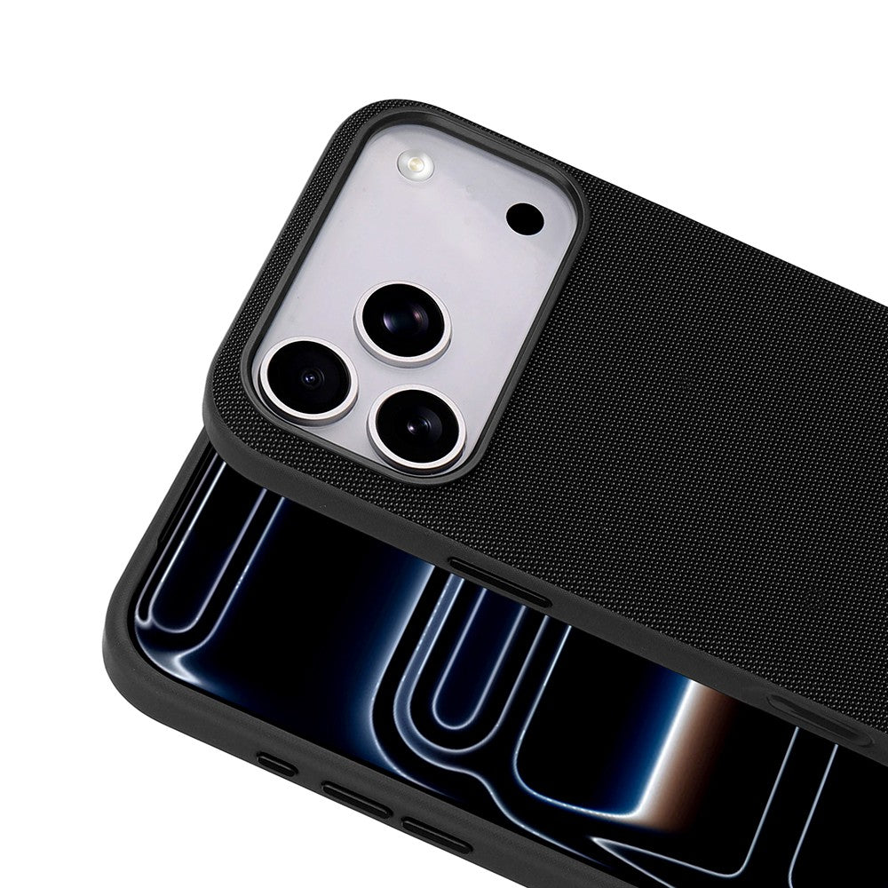 Apple iPhone 17 Pro Kılıf M-Safe Şarj Özellikli Kumaş Tasarımlı Zore Miami Sert PC Kapak