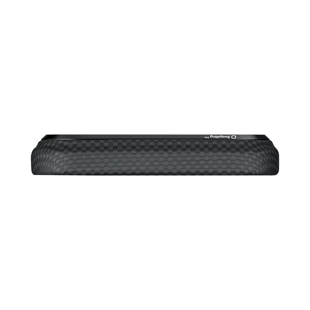 Apple iPhone 17 Pro Kılıf M-safe Şarj Özellikli Lumintex Teknolojili Fosforlu Aramid Karbon Fiber Pitaka Tactile Woven Aries Serisi Kapak