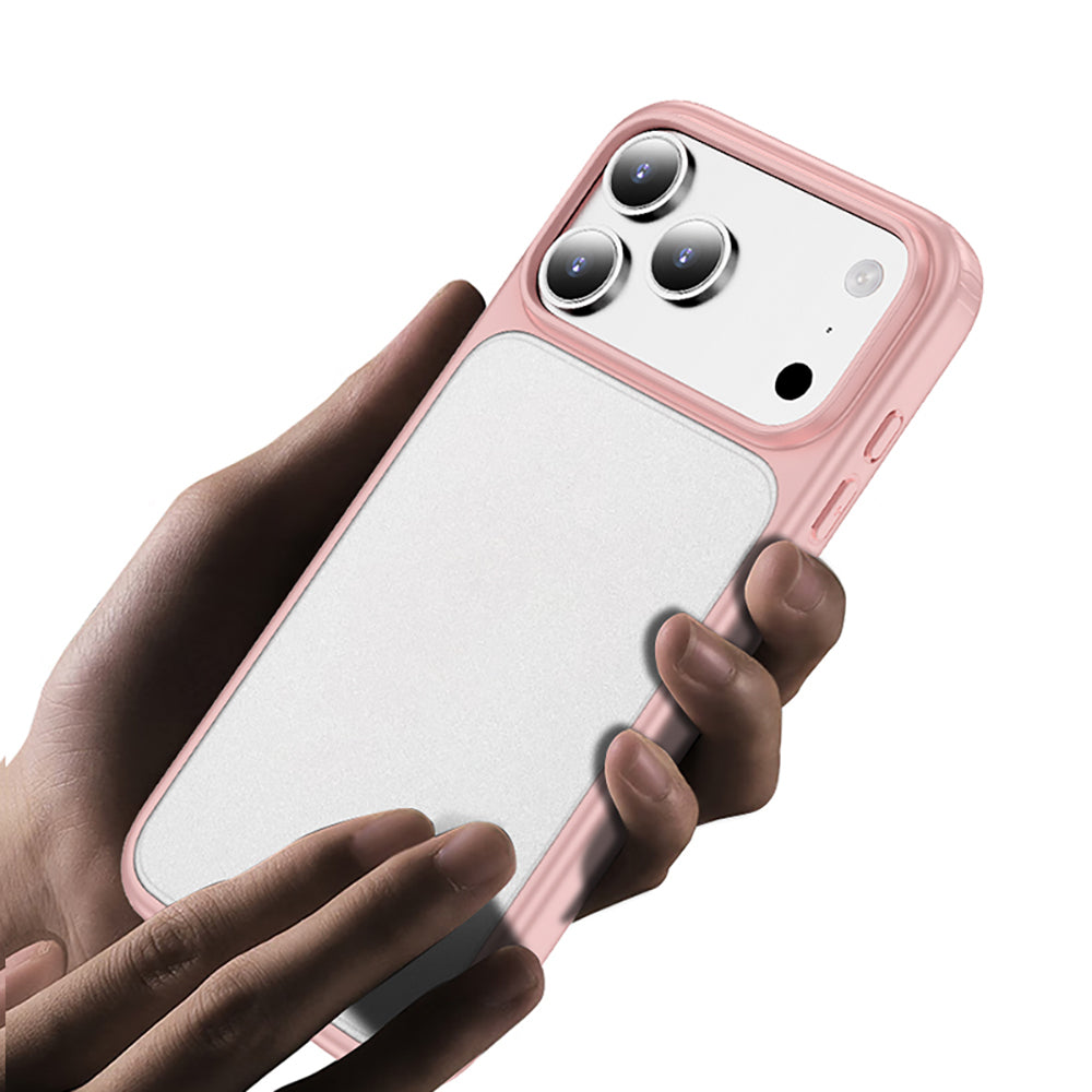 Apple iPhone 17 Pro Kılıf M-safe Şarj Özellikli Mat Arka Yüzey Wlons Lola Kapak Turuncu