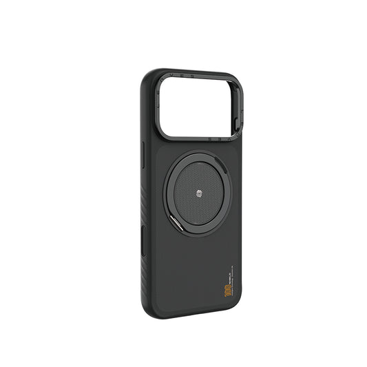 Apple iPhone 17 Pro Kılıf M-safe Şarj Özellikli Metal Standlı Lenyes CK225 Kevlar Kapak